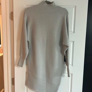 NWT: Express , Gray Asymmetrical Sweater Dress – XXS